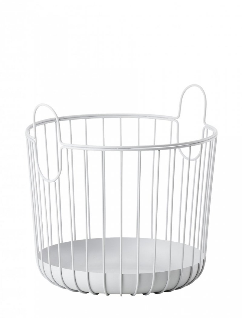 ZONE Denmark INU Metalowy Kosz do Przechowywania 30 cm Jasnoszary Soft Grey