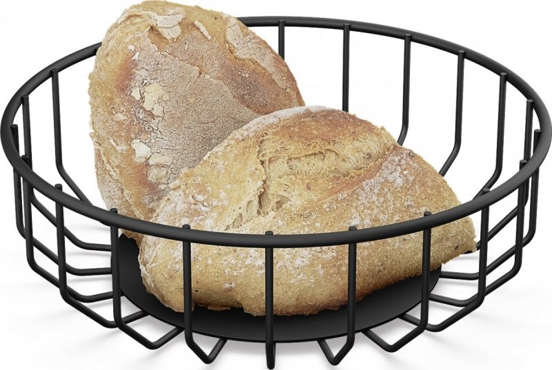 Zack ABASSO Kosz na Pieczywo 23,5 cm / Czarny