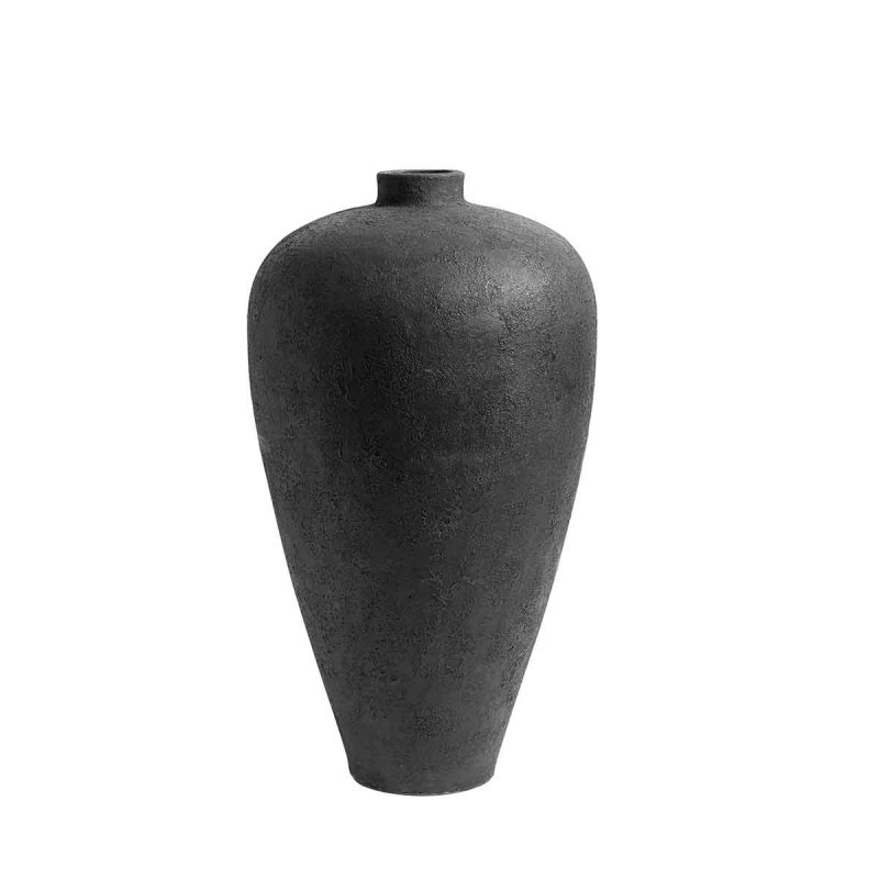 Muubs LUNA Wazon Dekoracyjny z Terakoty 100 cm / Czarny