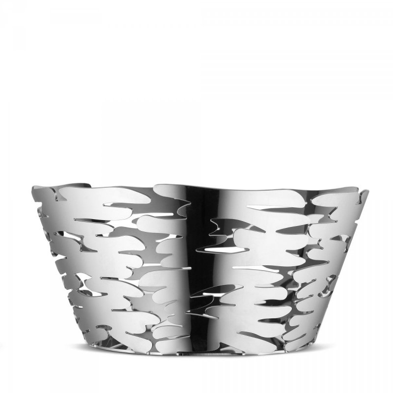 Alessi BARKET Misa - Kosz na Owoce 21 cm Srebrny