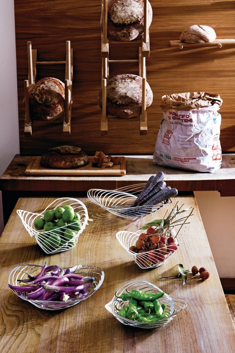 Alessi TRINITY Kosz na Owoce 26 cm - Stalowy