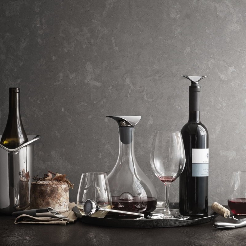 Georg Jensen WINE Karafka do Wina ze Stalowym Korkiem