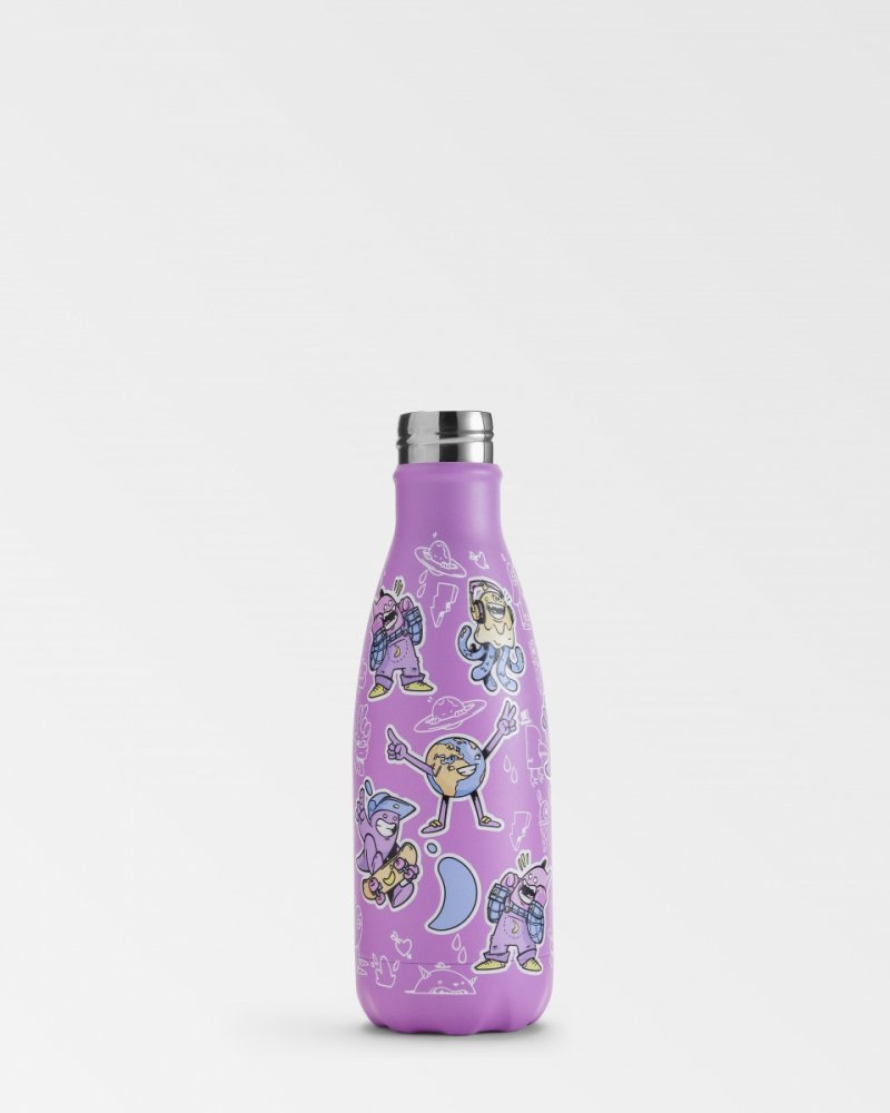Chilly's ORIGINAL KIDS Stalowa Butelka do Wody dla Dzieci 350 ml / Różowa Załoga