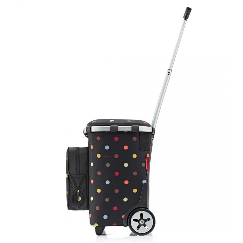 Reisenthel CARRYCRUISER PLUS FRAME Wózek na Zakupy / Dots - Czarny w Kolorowe Kropki