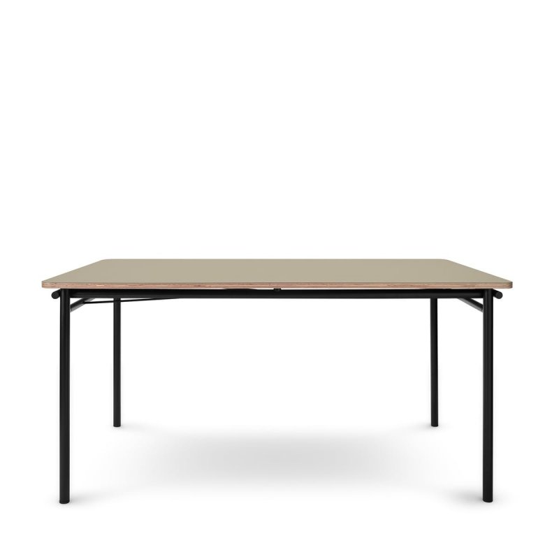 Eva Solo TAFFEL Biurko - Stół Rozkładany 90x150 - 210 cm Czarny / Blat Pebble