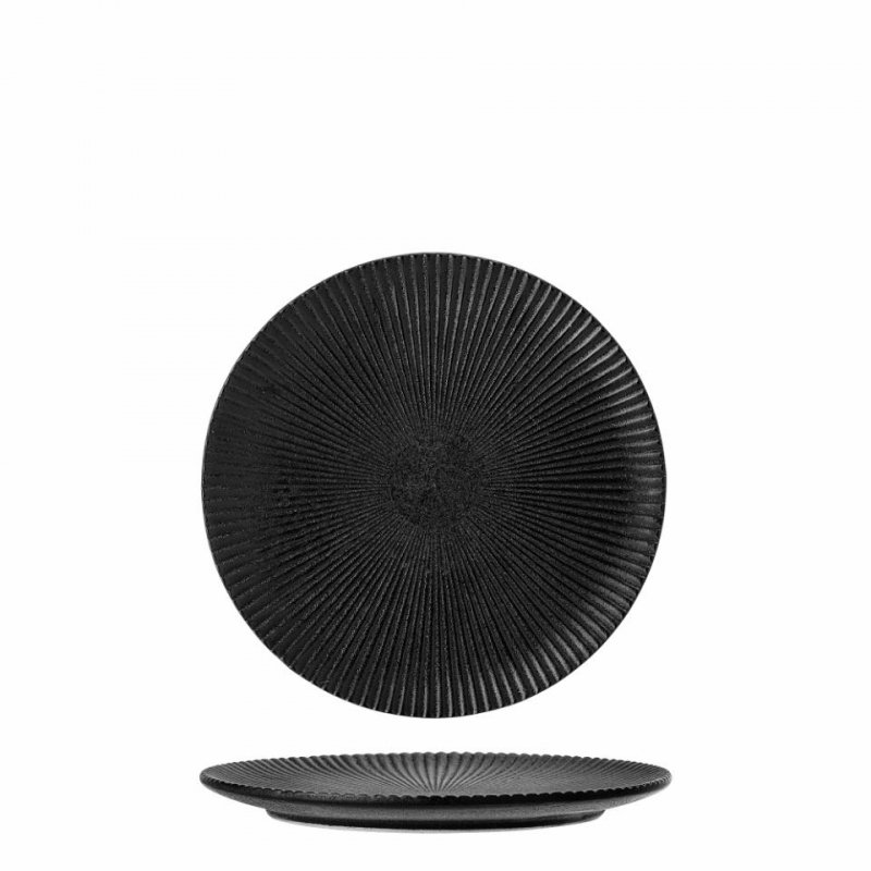 Bloomingville NERI Talerz Deserowy 18 cm / Czarny