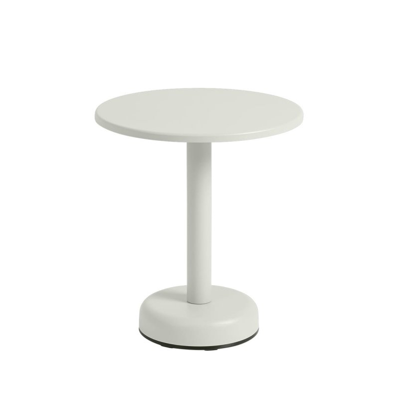 Muuto LINEAR OUTDOOR Stalowy Stolik Kawowy Ogrodowy - Zewnętrzny / Jasnoszary