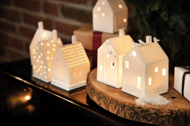 Rader HOME Świecznik - Lampion - Domek z Napisami