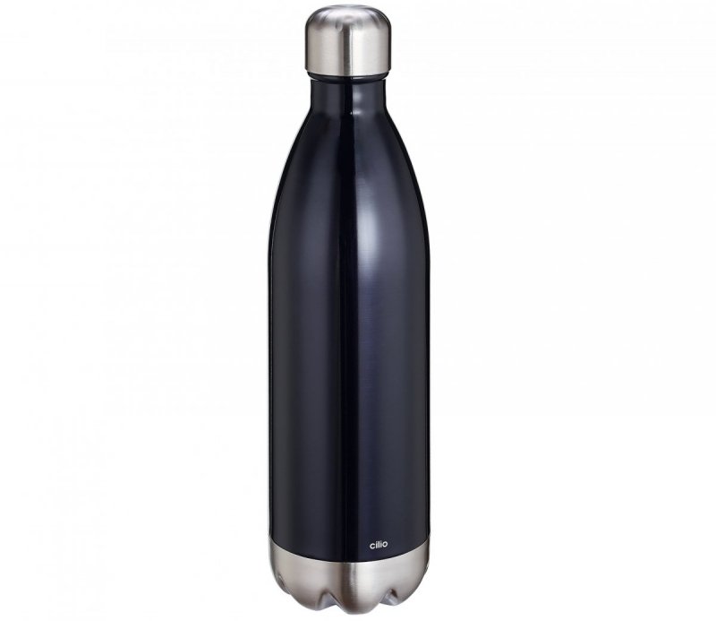 Cilio ELEGANTE Butelka Termiczna do Wody 1,0 l Czarna