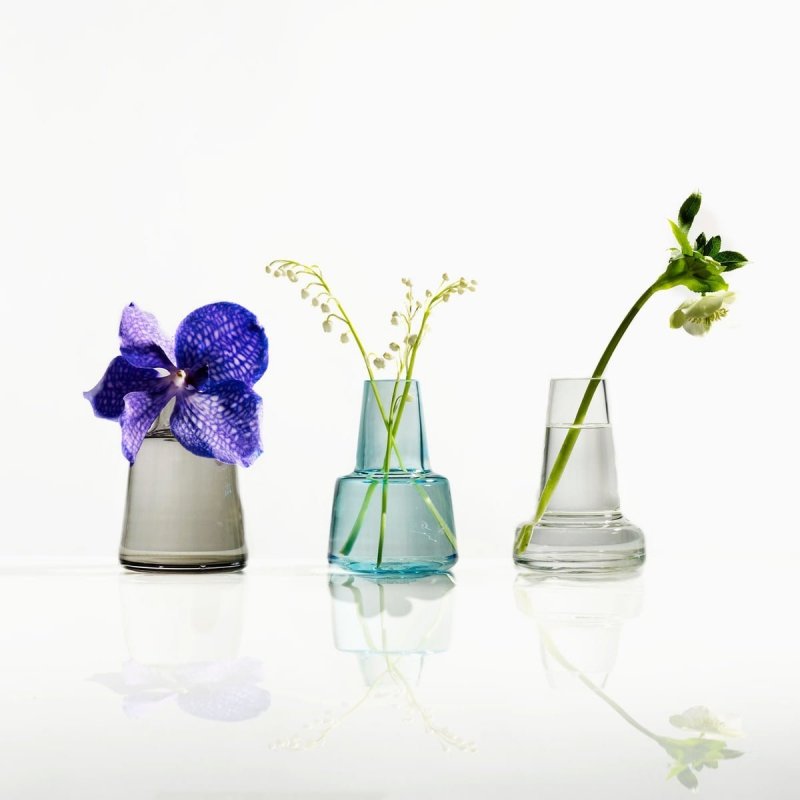 Holmegaard FLORA Wazon do Kwiatów 12 cm Bezbarwny