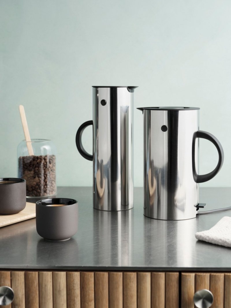 Stelton EM77 Termos Stołowy - Dzbanek Termiczny 1 l / Stalowy Srebrny