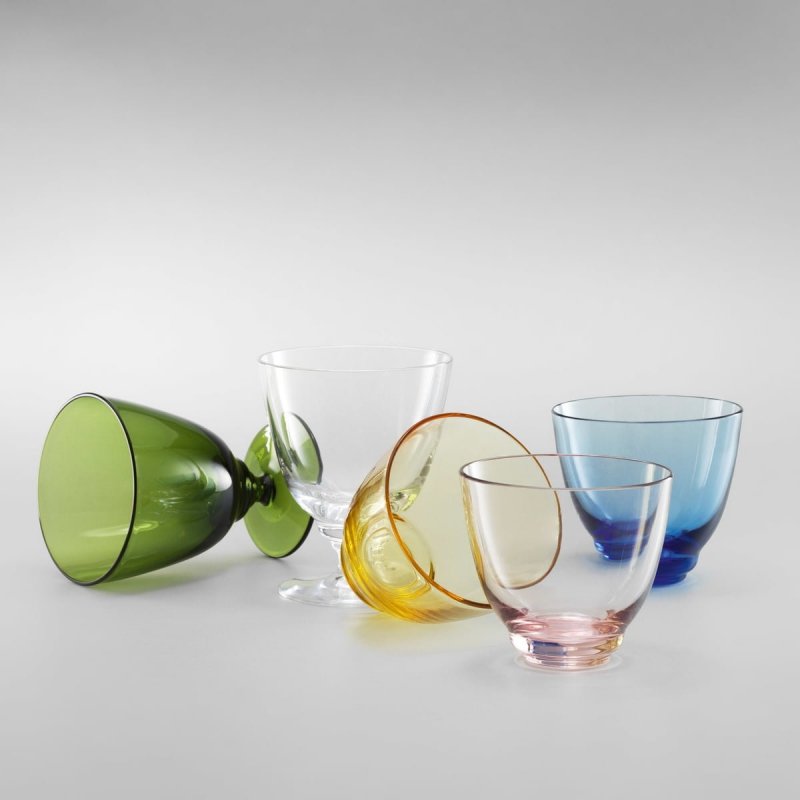 Holmegaard FLOW Szklanka 350 ml / Żółta Amber