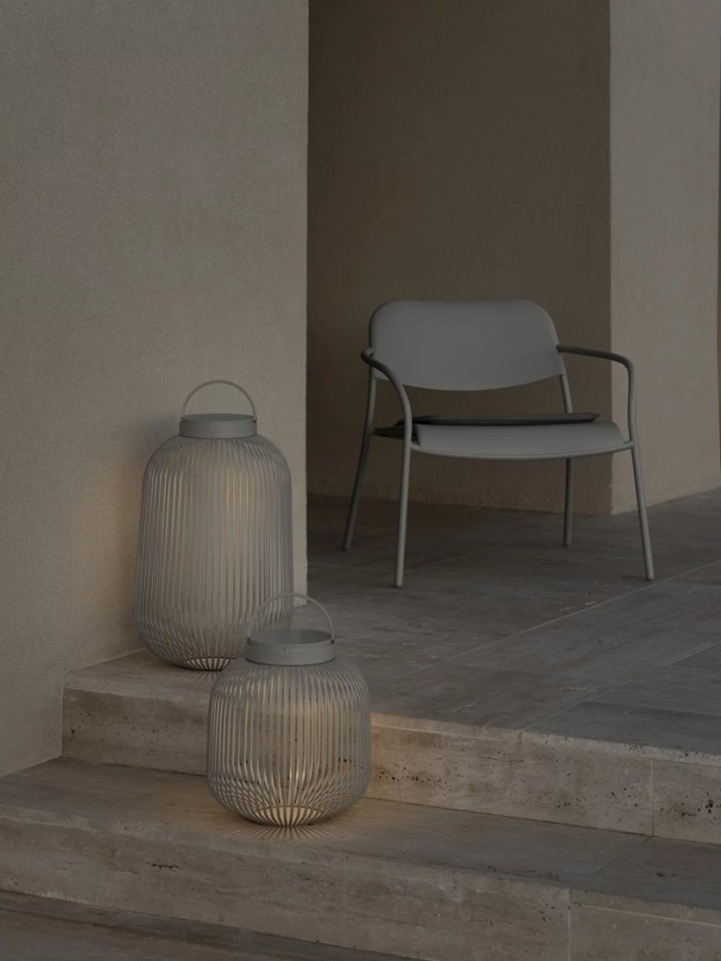 Blomus LITO Przenośna Lampa Zewnętrzna 49 cm / Szara Granite Grey