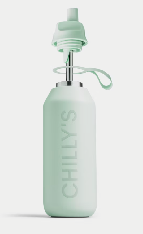 Chilly's SERIES 2 FLIP Stalowa Butelka Sportowa 1 l / Miętowa