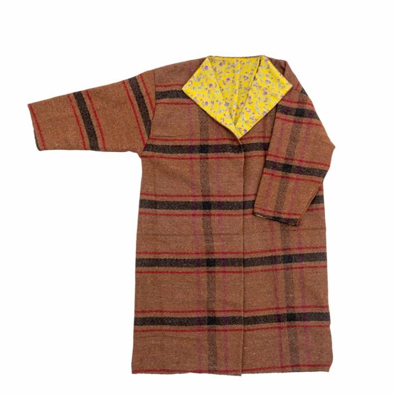 Bloomingville RIETI Kimono Dwustronne / Brązowe