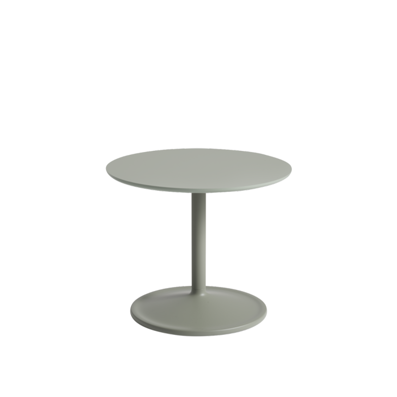 Muuto SOFT SIDE Stolik Okrągły 40 cm Zielony Dusty Green / Blat 48 cm Laminat