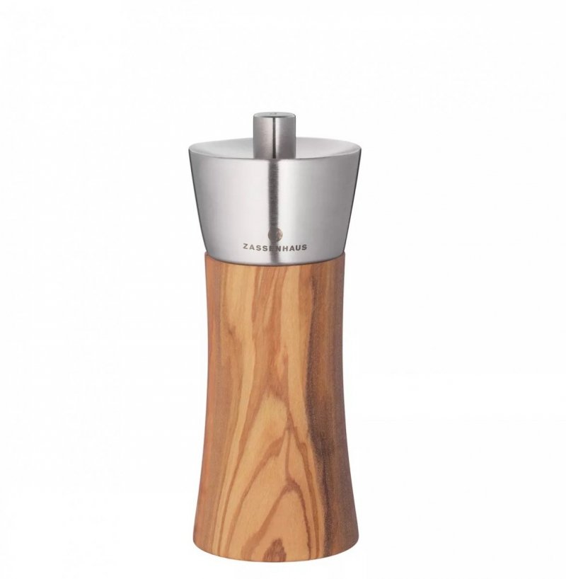Zassenhaus AUGSBURG Drewniany Młynek do Pieprzu 14 cm Drewno Oliwne