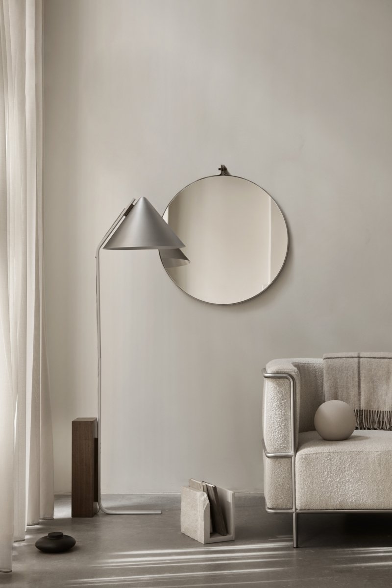 Kristina dam studio CONE Lampa Podłogowa / Srebrna