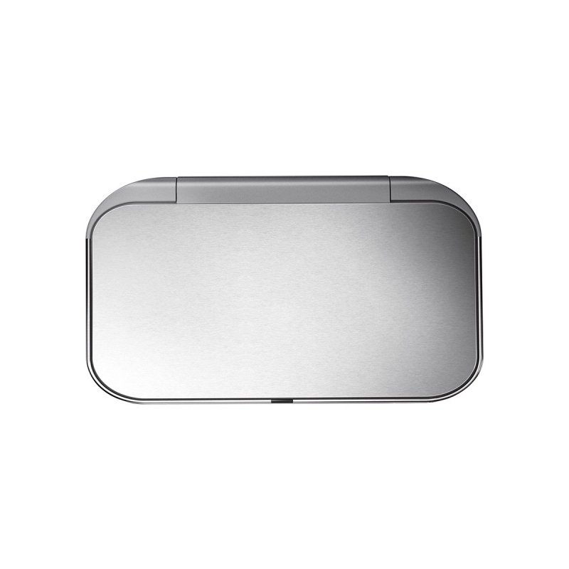 Simplehuman LINER POCKET RECYCLER Sensorowy Kosz na Śmieci 58 l Dwukomorowy Automatycznie Otwierany z Czujnikiem Głosu / Srebrny