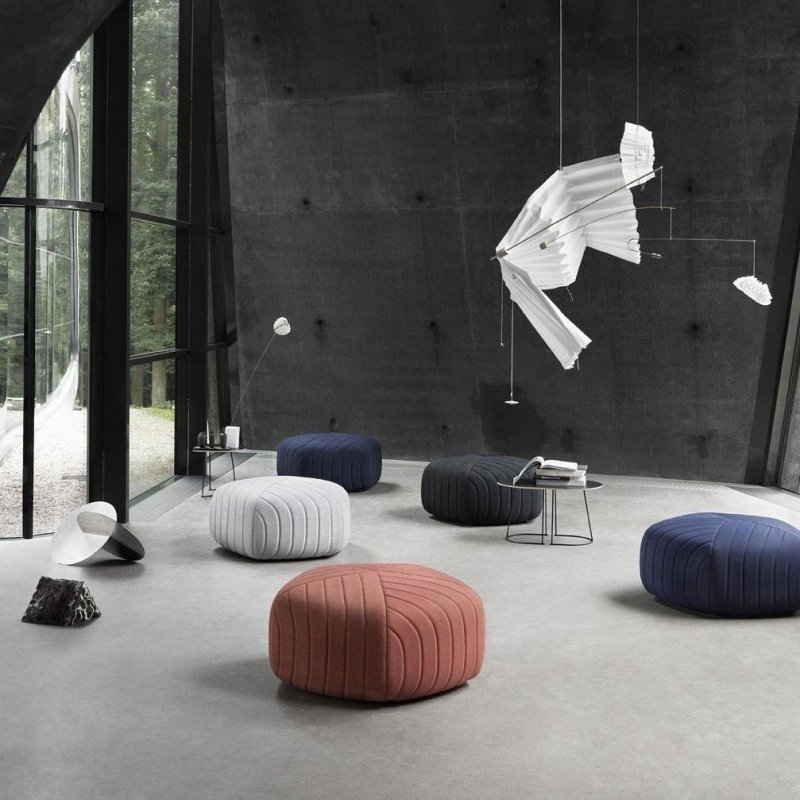 Muuto FIVE Puf Tapicerowany - Granatowa Remix 773