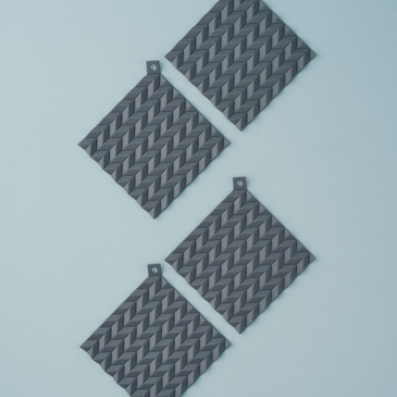 RIG-TIG by Stelton HOLD ON Silikonowe Łapki - Uchwyt do Gorących Naczyń 2 Szt. / Szare