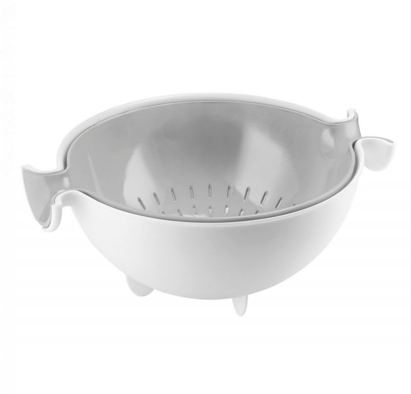 Guzzini ACTIVE DESIGN Durszlak z Miską / Szary