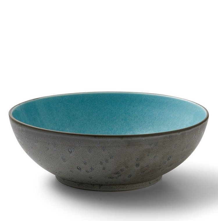 Bitz GREY Salaterka - Miska 30 cm Szara - Środek Błękitny