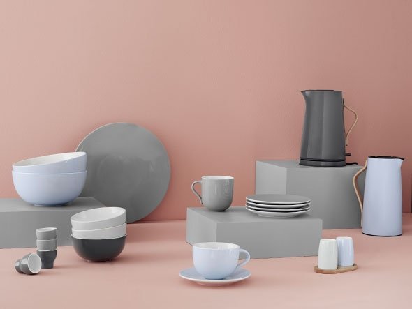 Stelton EMMA Talerze 18 cm - Błękitne