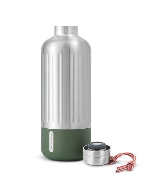 black+blum EXPLORER Stalowa Butelka Termiczna do Wody 850 ml / Oliwkowa