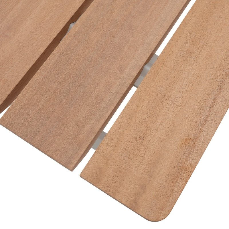 Muuto 70/70 Stół Ogrodowy 225x90 cm Blat z Drewna Sapelli / Rama Szara