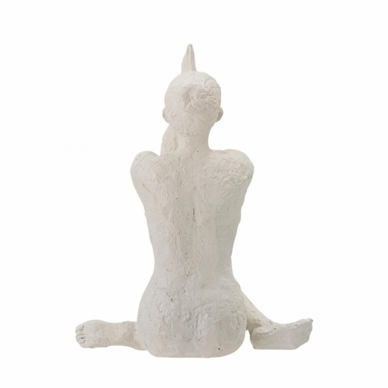 Bloomingville ADALINA Dekoracyjna Figurka Kobiety - Joga / Biała