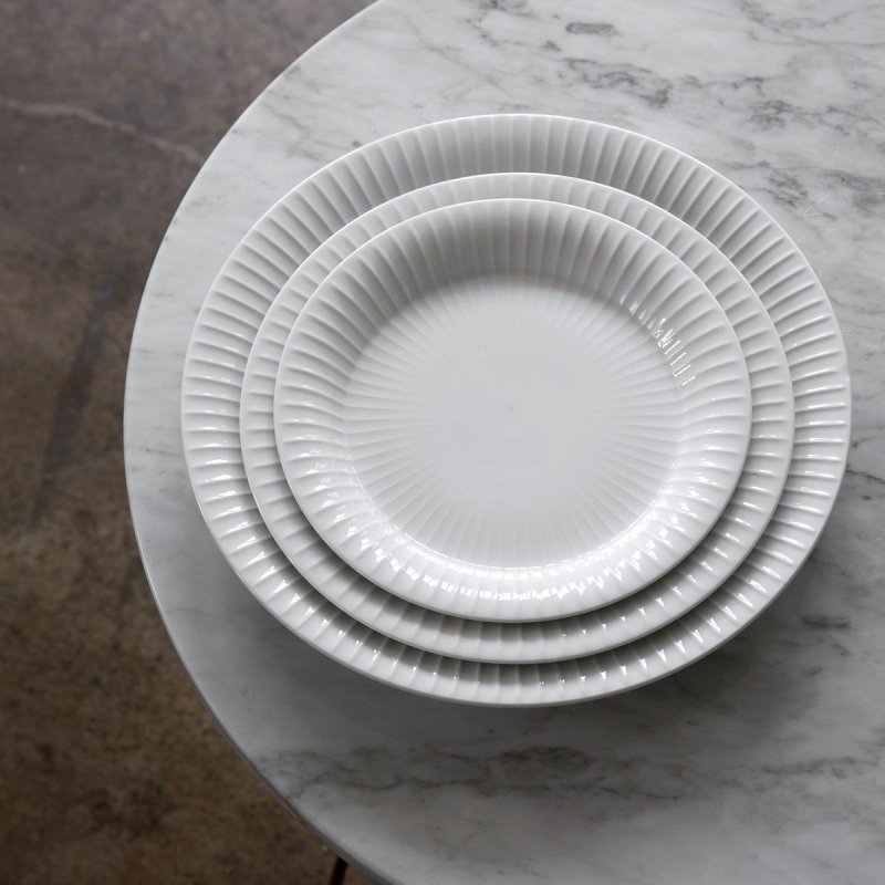 Kähler HAMMERSHØJ Talerz Płaski 27 cm Biały