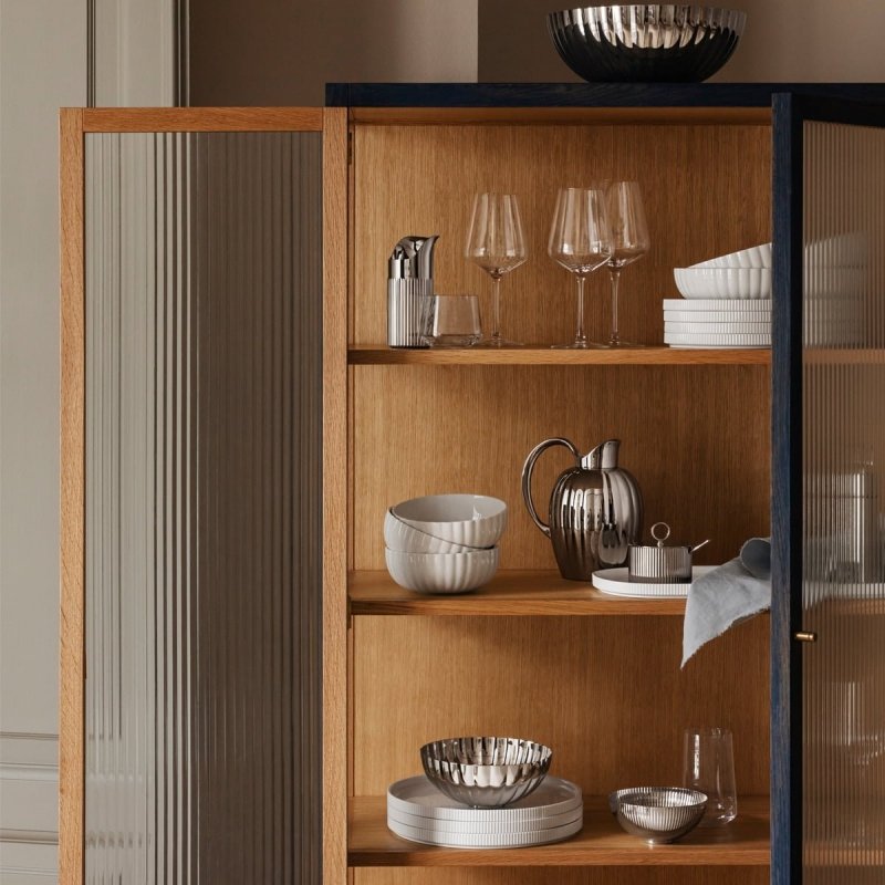 Georg Jensen BERNADOTTE Talerz Płaski 20 cm Biały
