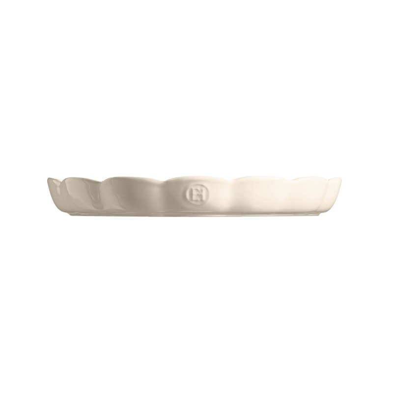 Emile Henry MADELEINE Ceramiczna Forma do Tarty 31 cm / Kremowa