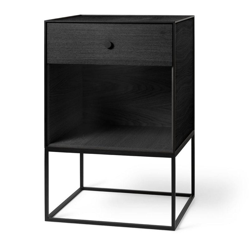 by Lassen FRAME 49 Komoda Otwarta z Szufladą - Czarna