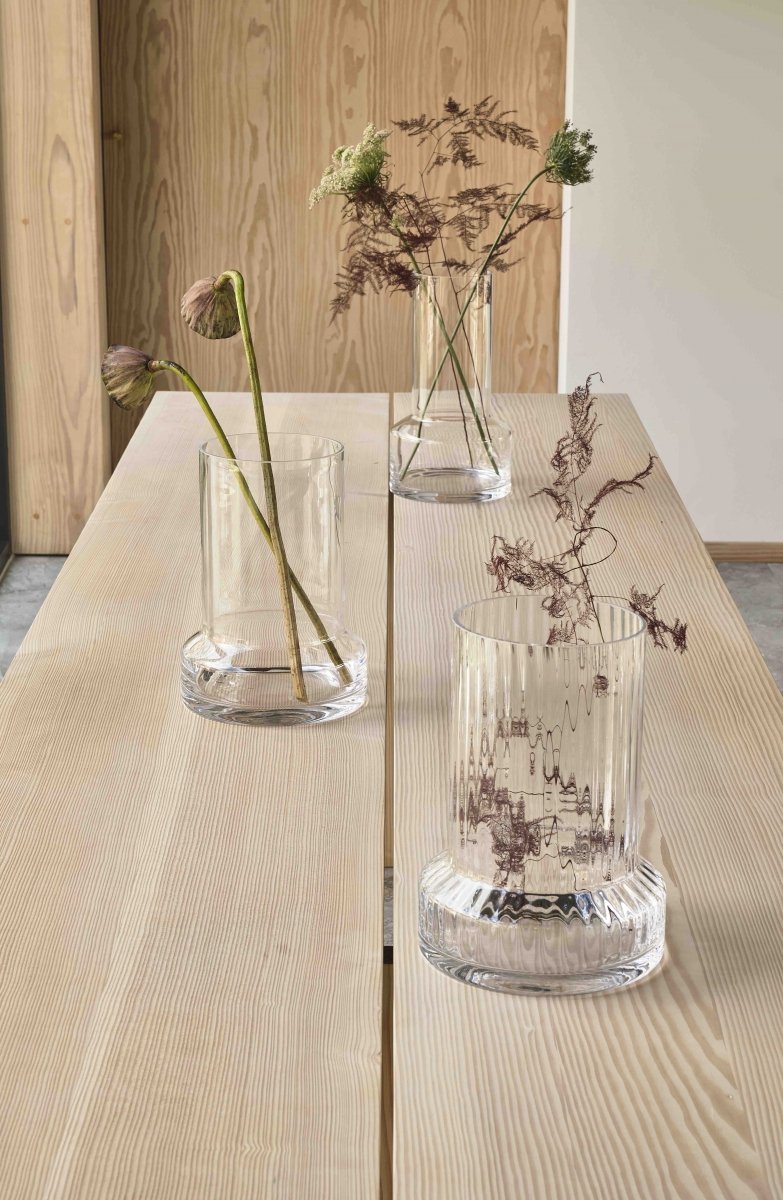 Villa Collection HVILS Szklany Wazon do Kwiatów 34 cm / Bezbarwny