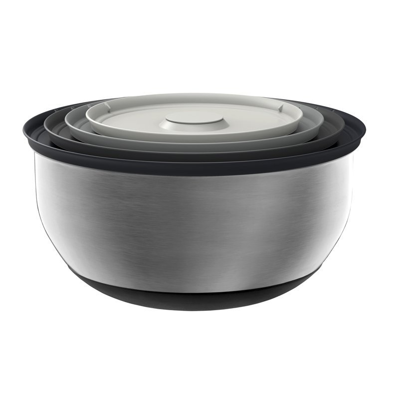 Joseph Joseph NEST Zestaw Stalowych Misek Kuchennych z Pokrywkami PREP&amp;STORE 100 COLECTION