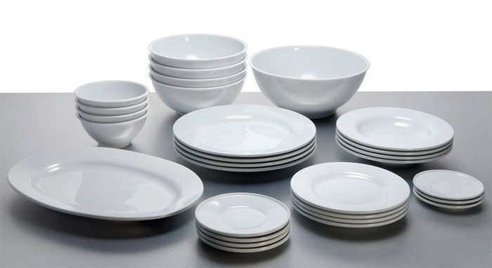 A di Alessi PlateBowlCup Półmisek - Talerz Owalny Biały