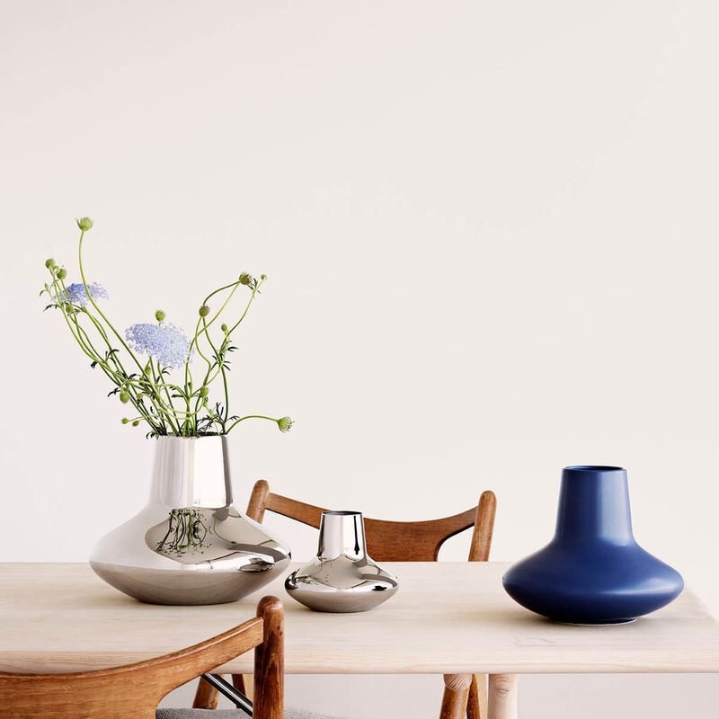 Georg Jensen HENNING KOPPEL Wazon do Kwiatów 18,5 cm Granatowy