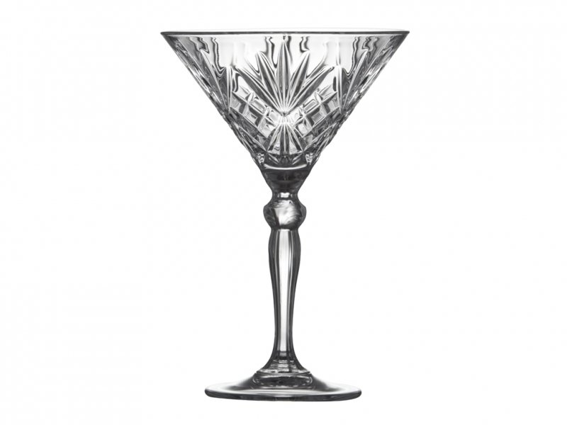 Lyngby Glass MELODIA Kryształowe Kieliszki Koktajlowe / do Martini 210 ml / 4 Szt.