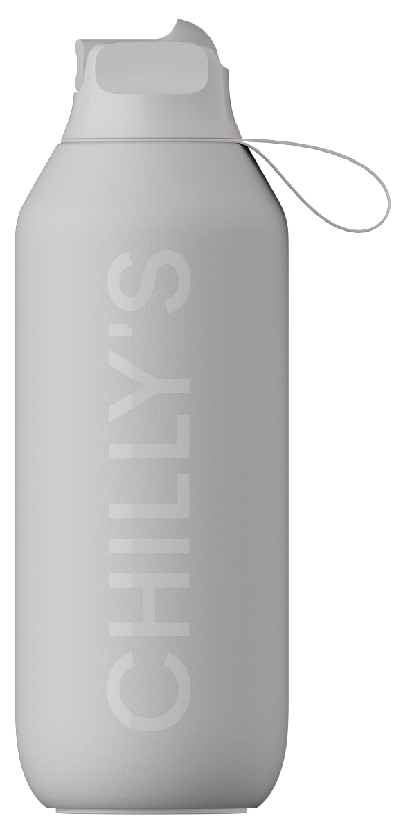 Chilly's SERIES 2 SPORT Stalowa Butelka Sportowa do Wody 500 ml - Termiczna / Szara