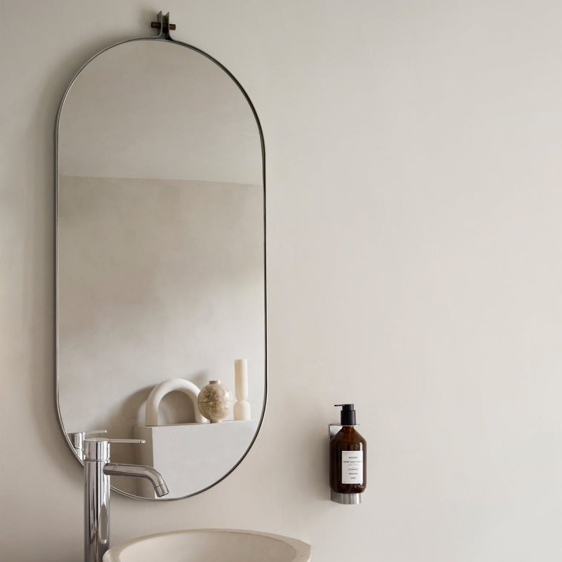 Kristina dam studio CAPSULE Lustro Ścienne Owalne 100 cm / Stalowa Rama