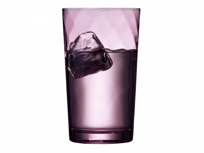 Lyngby Glass VIENNA Szklanki Wysokie 400 ml 4 Szt. / Różowe