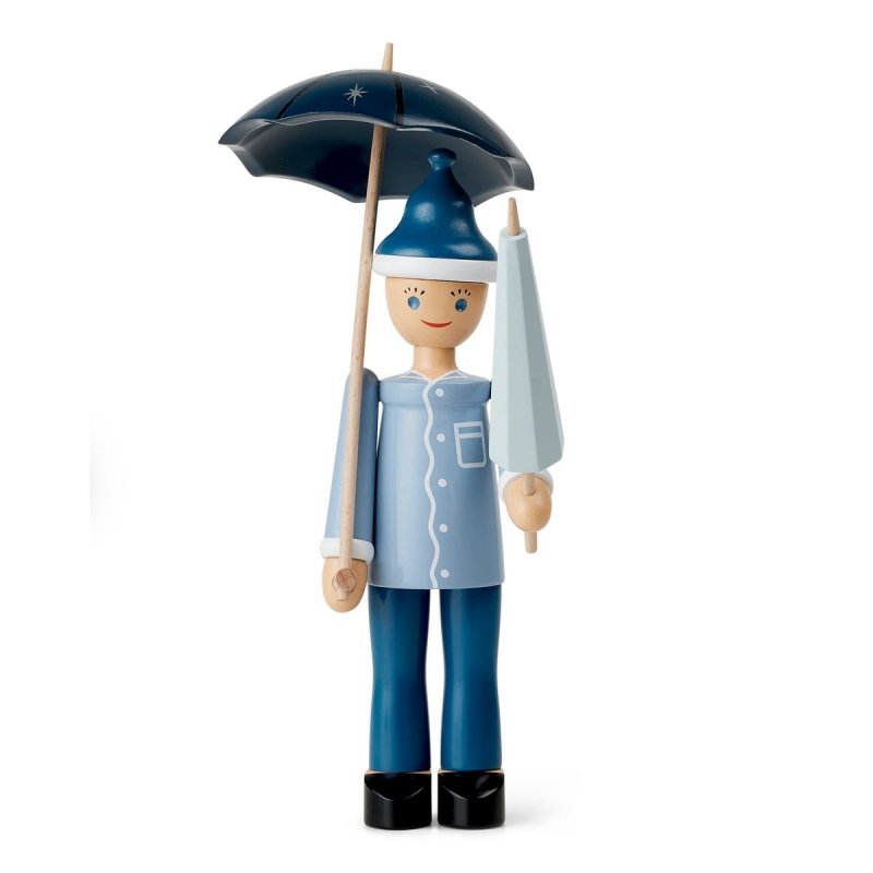 Kay Bojesen SANDMAN Figurka Drewniana / Chłopiec z Parasolem
