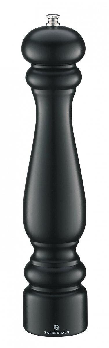 Zassenhaus POTSDAM Drewniany Młynek do Soli 30 cm Czarny