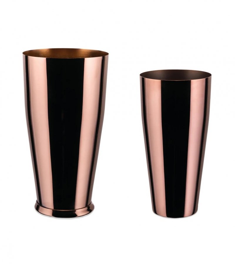 Alessi MIXOLOGY Stalowy Shaker - Barmański Bostoński  / Miedziany