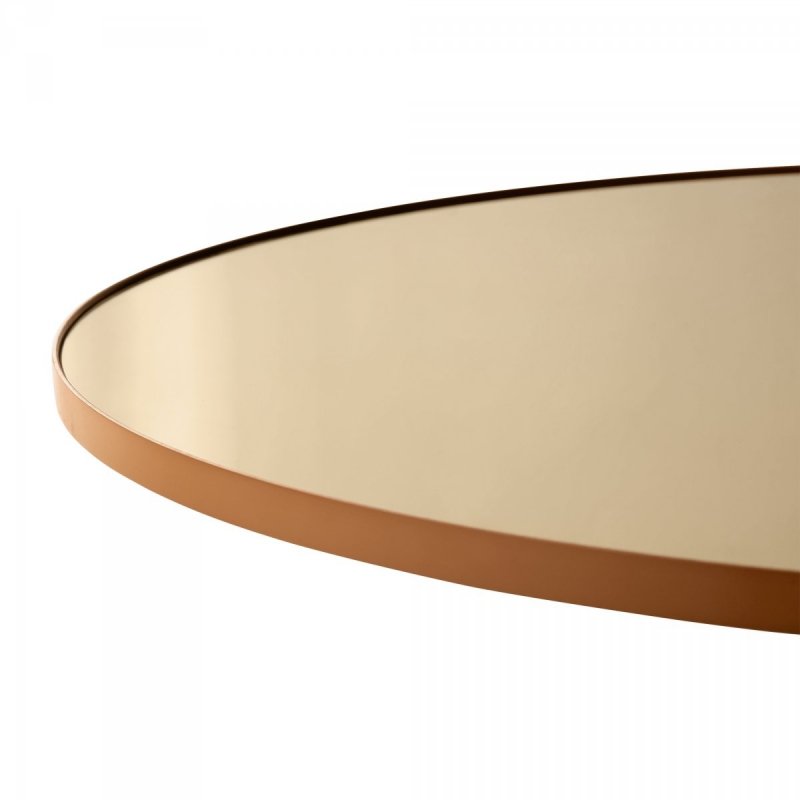 AYTM - CIRCUM Lustro Ścienne Okrągłe 110 cm Amber - Tafla Amber