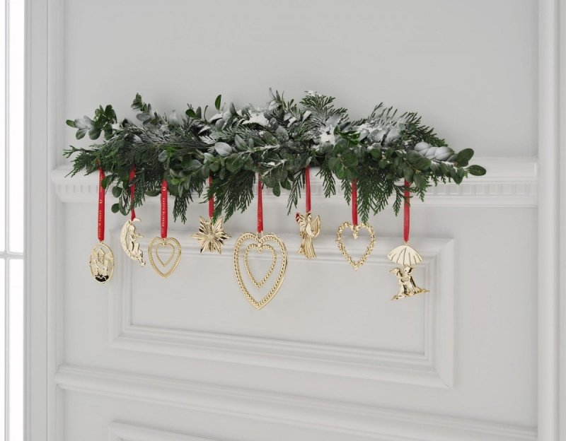 Rosendahl KAREN BLIXEN CHRISTMAS Świąteczna Zawieszka Choinkowa - Serce Srebrne 7 cm