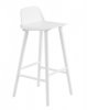 Muuto NERD Hoker - Krzesło Barowe 89 cm Białe 
