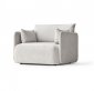 Menu OFFSET Sofa Pojedyncza - Tkanina Kvadrat Odcień Jasnoszary 